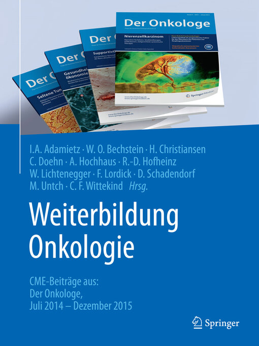 Title details for Weiterbildung Onkologie by Irenäus A. Adamietz - Available